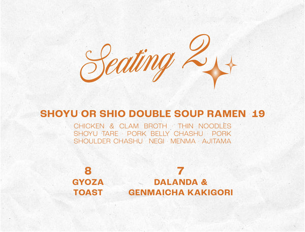 Hello Autumn: Second Seating - 6:00 pm - 7:00 pm